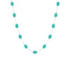 Josephs Jewelers Necklaces And Pendants>14K Yellow Gold Multi Turquoise Choker Necklace