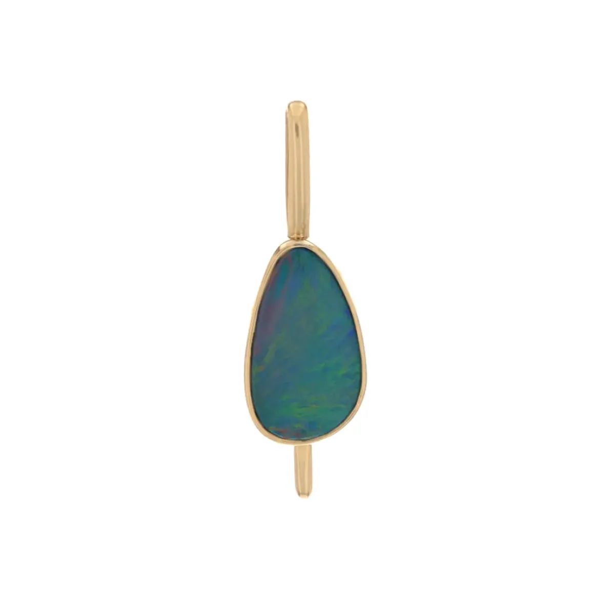 Josephs Jewelers Necklaces And Pendants>14K Yellow Gold Opal Doublet Pendant