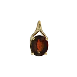 Josephs Jewelers Necklaces And Pendants>14K Yellow Gold Oval Andalusite Pendant