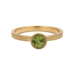 Josephs Jewelers Rings>18K Yellow Gold Peridot Stackable Ring