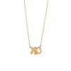 Josephs Jewelers Necklaces And Pendants>14K Yellow Gold Polished “XO” Necklace