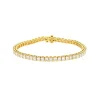 Josephs Jewelers Bracelets>18K Yellow Gold Princess Diamond Tennis Bracelet