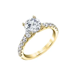 Josephs Jewelers Engagement Rings>14K Yellow Gold Round Cut Classic Engagement Ring – Anais