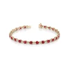 Josephs Jewelers Bracelets>14K Yellow Gold Ruby and Diamond Bracelet