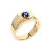 Josephs Jewelers Rings>14K Yellow Gold Sapphire Square Top Ring