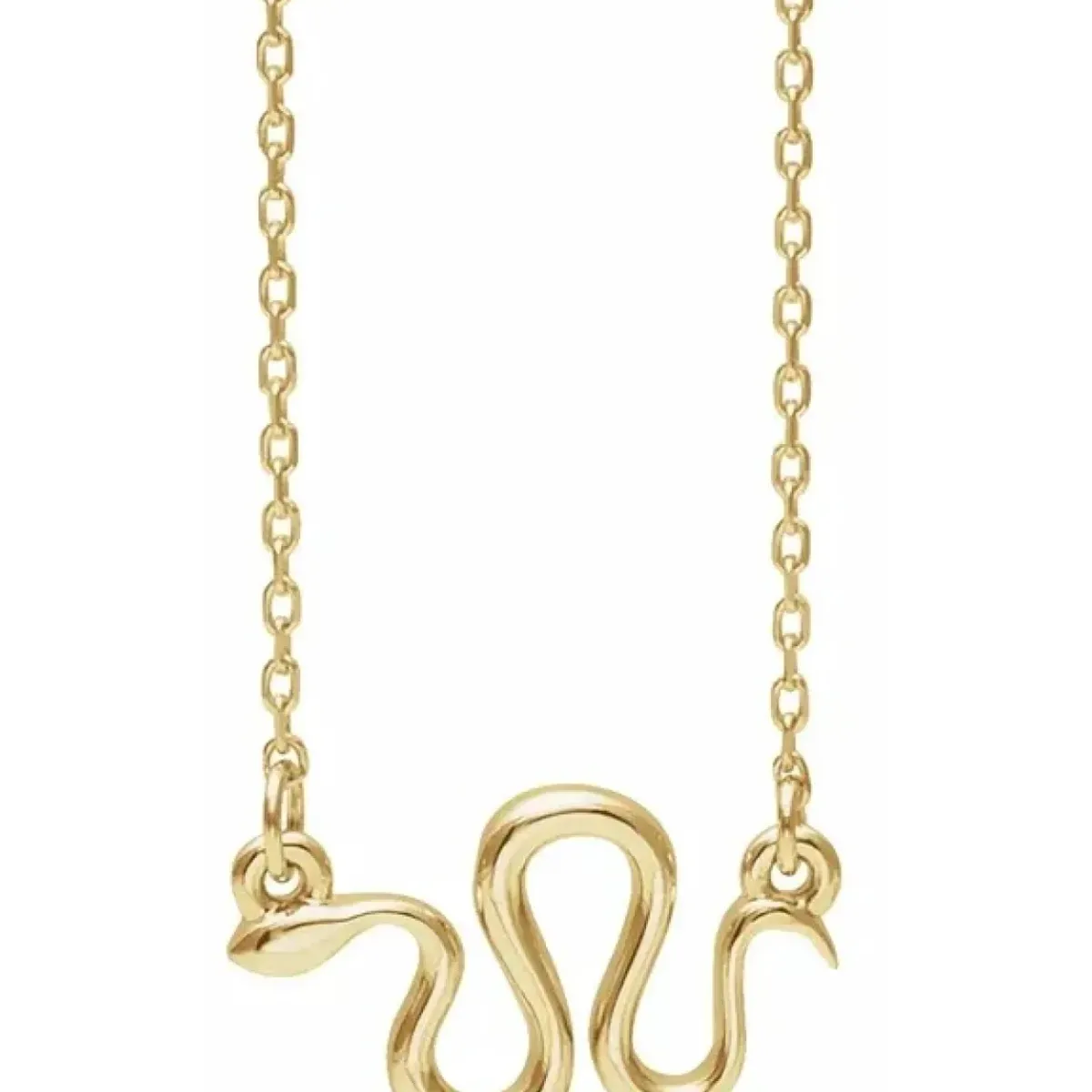 Josephs Jewelers Necklaces And Pendants>14K Yellow Gold Snake Necklace