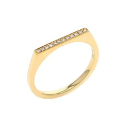 Josephs Jewelers Rings>14K Yellow Gold Stackable Diamond Ring