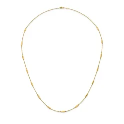 Josephs Jewelers Necklaces And Pendants>14K Yellow Gold Station Bead Necklace