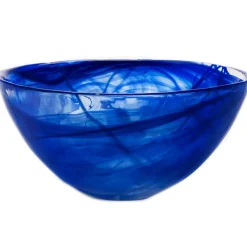 Josephs Jewelers Serveware>KostaBoda – Large Blue/Blue Contrast Bowl