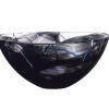 Josephs Jewelers Serveware>KostaBoda – Medium Black Contrast Bowl