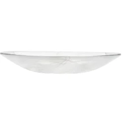Josephs Jewelers Serveware>KostaBoda – White/White Contrast Dish
