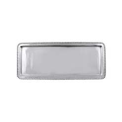 Josephs Jewelers Serveware>Mariposa – Beaded Long Tray