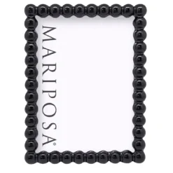 Josephs Jewelers Home Décor>Mariposa – Black Baubles 5×7 Frame
