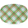 Josephs Jewelers Serveware>Mariposa – Christmas Tartan Plaid Platter