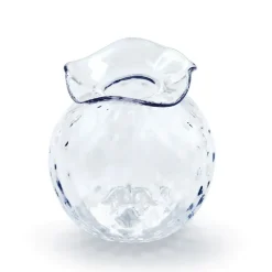 Josephs Jewelers Home Décor>Mariposa – Clear Pineapple Textured Bud Vase