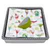 Josephs Jewelers Home Décor>Mariposa – Green Lime Beaded Napkin Box