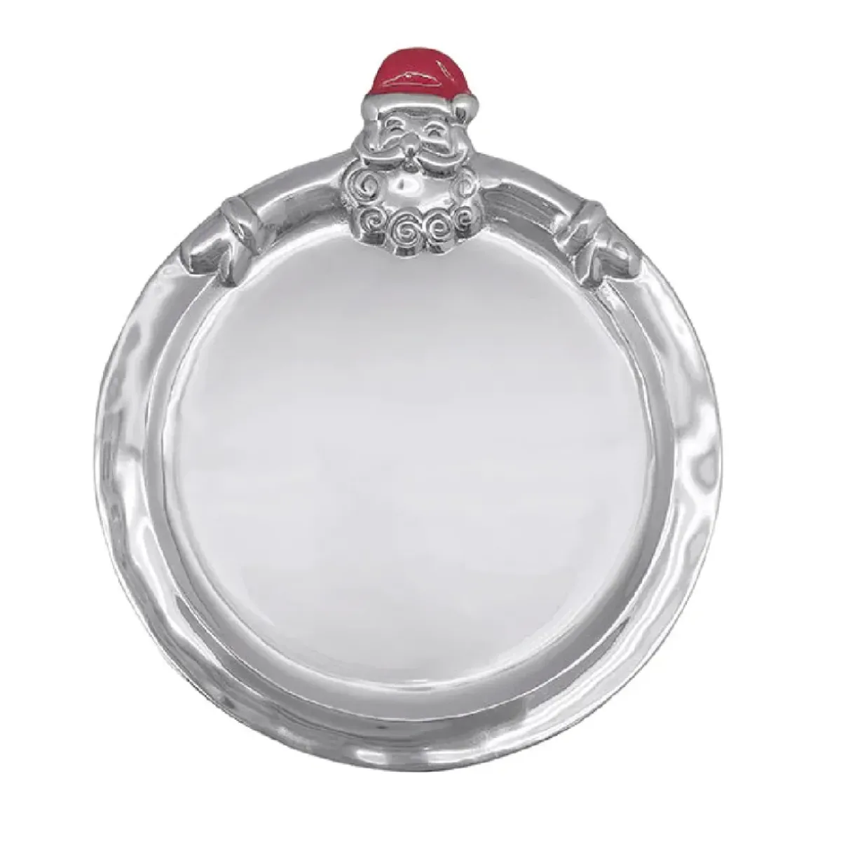 Josephs Jewelers Serveware>Mariposa – Hugging Santa Round Cookie Platter