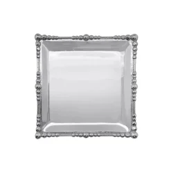 Josephs Jewelers Serveware>Mariposa – Pearl Drop Square Plate