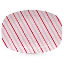 Josephs Jewelers Serveware>Mariposa – Peppermint Stripes Platter