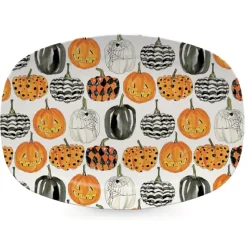 Josephs Jewelers Serveware>Mariposa – Pumpkin Pattern Platter
