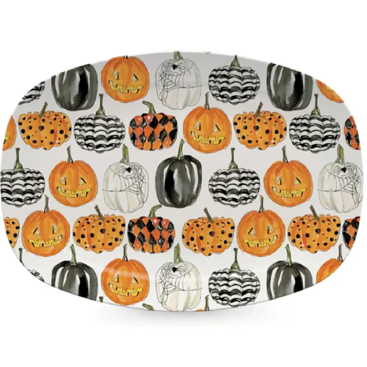 Josephs Jewelers Serveware>Mariposa – Pumpkin Pattern Platter