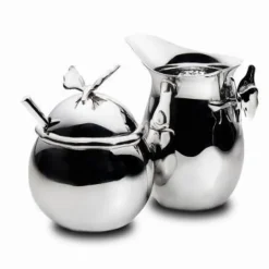 Josephs Jewelers Serveware>Mary Jurek – Butterfly Cream & Sugar Set