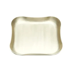 Josephs Jewelers Serveware>Mary Jurek – Gold Square Blossom Tray