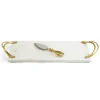 Josephs Jewelers Serveware>Michael Aram – Calla Lily Small Cheese Board with Spreader