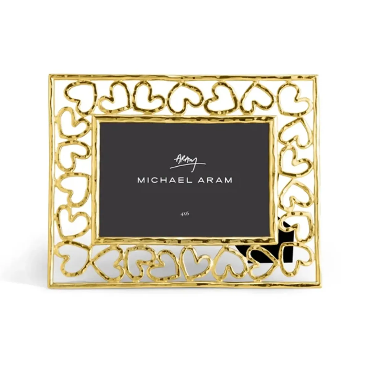 Josephs Jewelers Home Décor>Michael Aram – Gold Heart 4×6 Frame