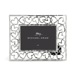 Josephs Jewelers Home Décor>Michael Aram – Silver Heart 4×6 Frame