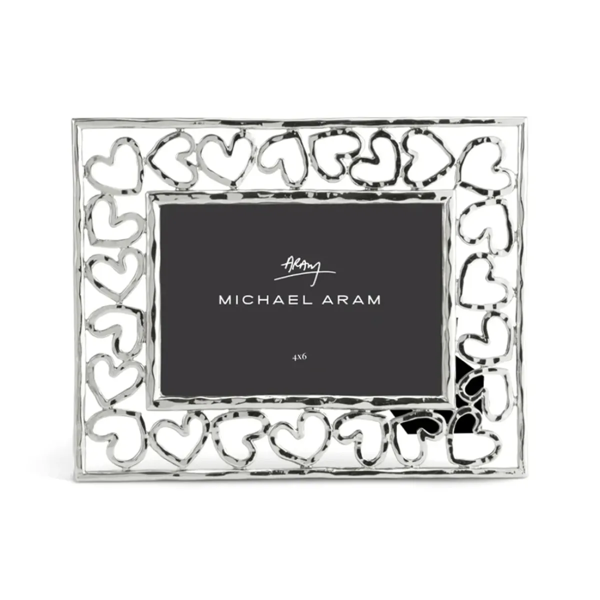 Josephs Jewelers Home Décor>Michael Aram – Silver Heart 4×6 Frame