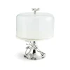 Josephs Jewelers Serveware>Michael Aram – White Orchid Cake Stand w/ Dome