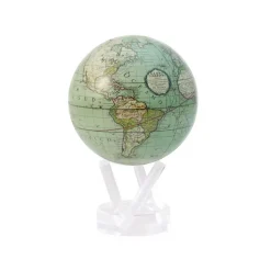 Josephs Jewelers Home Décor>MOVA – Antique Terrestrial Green Globe 4.5″