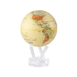 Josephs Jewelers Home Décor>Mova – Yellow Political Map World Globe 4.5″