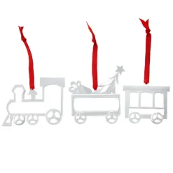 Josephs Jewelers Home Décor>Nambe – Mini Train Ornament Set of 3