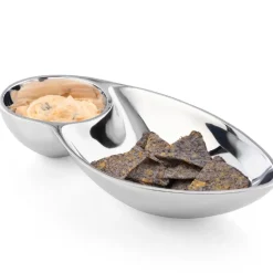 Josephs Jewelers Serveware>Nambe – Pinion Chip & Dip Server