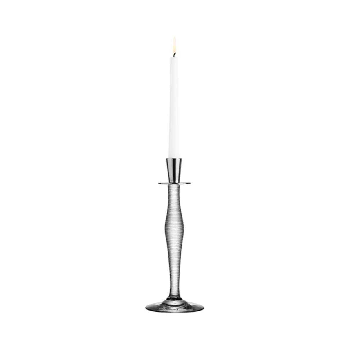 Josephs Jewelers Home Décor>Orrefors – Celeste Lines Candlestick