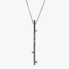 Josephs Jewelers Necklaces And Pendants>Oxidized Sterling Silver Stick Freshwater Pearl Pendant with Chain