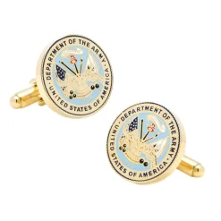 Josephs Jewelers Cufflinks, Tie Bars, And Pins>Plated US Army Cufflinks