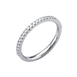 Josephs Jewelers Wedding Bands For Women>Platinum French Set Diamond Wedding Band