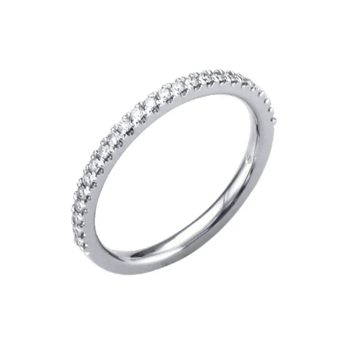Josephs Jewelers Wedding Bands For Women>Platinum French Set Diamond Wedding Band