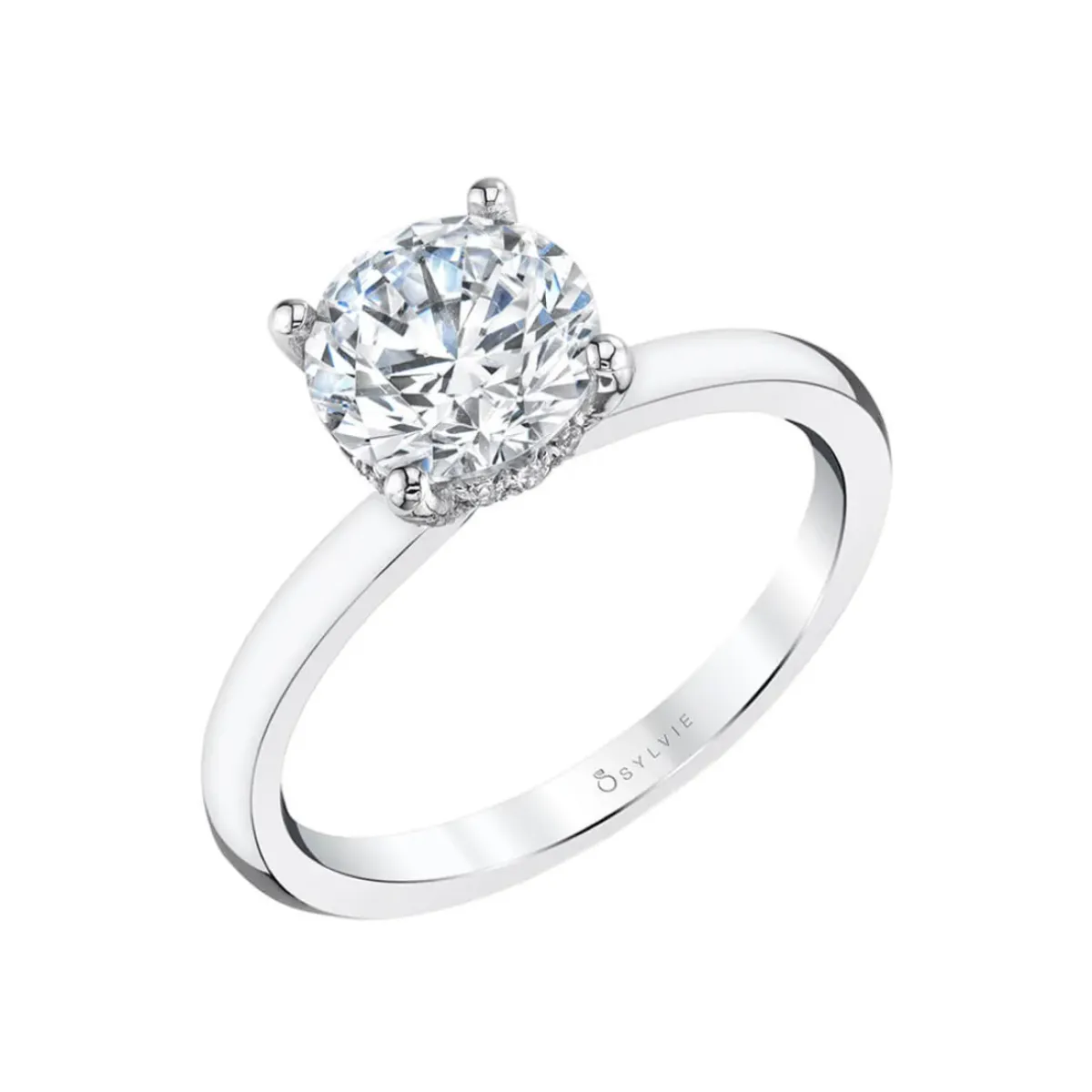 Josephs Jewelers Engagement Rings>Platinum Round Cut Solitaire Engagement Ring – Joanna