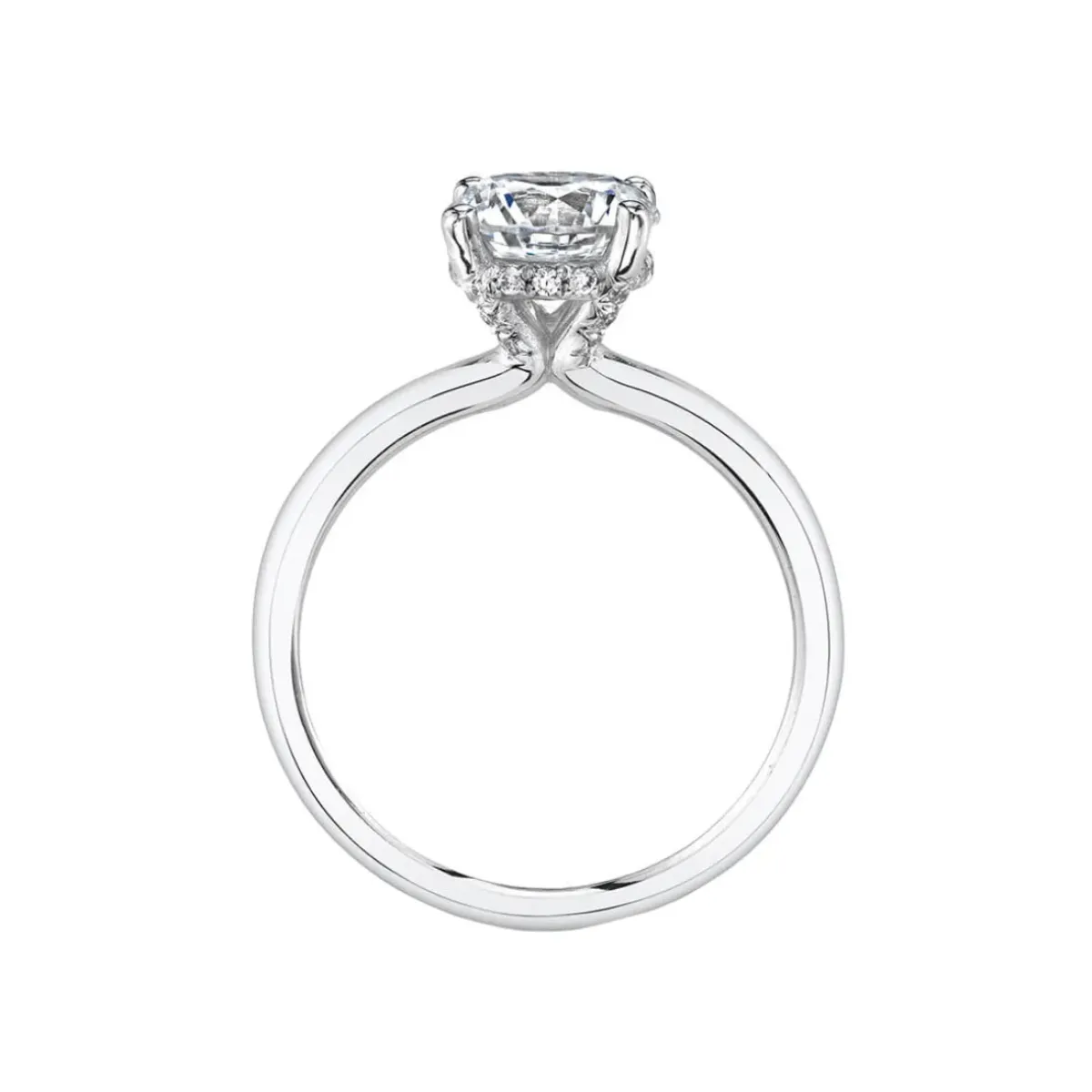Josephs Jewelers Engagement Rings>Platinum Round Cut Solitaire Engagement Ring – Joanna