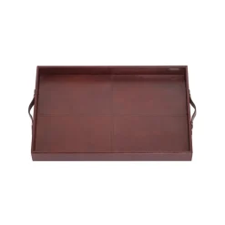 Josephs Jewelers Serveware>Reed & Barton – Hudson Leather Bar Tray