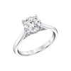 Josephs Jewelers Engagement Rings>Round Cut Diamond Bridge Hidden Halo Engagement Ring – Lisa