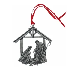 Josephs Jewelers Home Décor>Salisbury Pewter – Nativity Ornament
