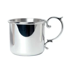 Josephs Jewelers Serveware>Salisbury Pewter – Scroll Handle Straight Baby Cup
