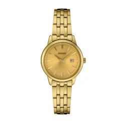 Josephs Jewelers Seiko Watches>Seiko Gold-Tone Stainless Steel Essentials Watch