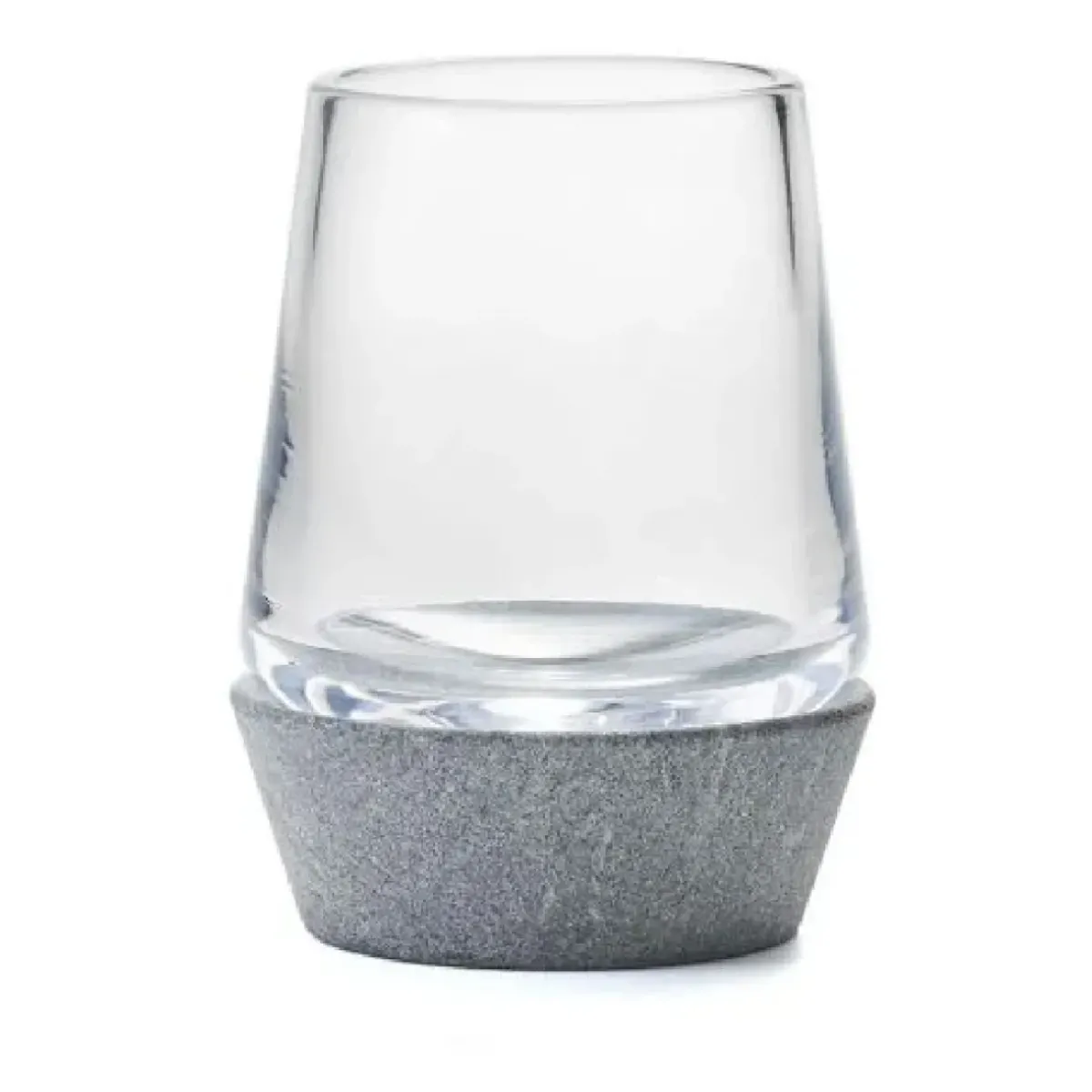 Josephs Jewelers Serveware>Simon Pearce – Alpine Whiskey with Soapstone Base
