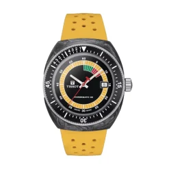 Josephs Jewelers Tissot Watches>Stainless Steel And Carbon Tissot Sideral S Powermatic 80